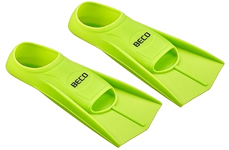 BECO Silikon Kurzflossen Schwimmflossen blau / grün Größen 27/29 - 45/47(30-32,Grün)