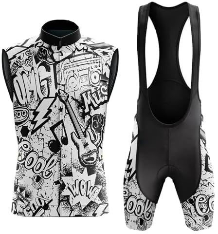 Ropa Ciclismo Hombre Verano Maillot Bici MTB Sin Mangas Conjunto Ciclista