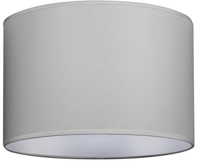 GIGGI Fabric Lamp Shades, 14 Grey Light Shade Ceiling – Modern Lampshades for Ceiling Lights, Lamp Shades for Table Lamps, Floor Lamps, Living Room, Bedroom, Office Home Décor
