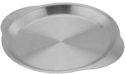 Sharplace Plato de Bocadillo de Doble Manija para Servir Bandeja Placa de Barbacoa Plato de Postre Portátil Plato de Fruta para La Cocina Frutas Secas para El H, Plata, Individual