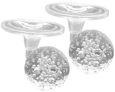 NULYLU Boules De Verre Décoratives Lot De 2 avec Supports pour Fontaines Maison Aquarium Contemplation