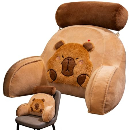 Generico schienale ergonomico stile Capybara - da lettura forma lounge, morbida imbottitura dei braccioli | Soluzione di per il supporto completo del corpo Concetto di comfort della co