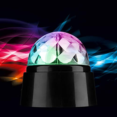 360° Rotating Disco Light DJ Party Crystal Ball Diamond Effect Xmas Birthday New Year RGB