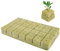 YUNXCNA Rockwool Grow Cubes, 28 Stück Steinwolle Anzuchtmatte, 40 x 40 x 40 mm Würfel, Pflanzen Kinderzimmerblock, Anbau Kompresse, Anzuchtmatte Bodenloses Kultursubstrat Landwirtschaftliche