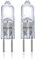 Philips Halogenlampe G4 7.1W 2700K 85lm, Halogen-Stiftsockellampe Glühbirne Leuchtmittel Kapselglühlampen - 2 Stück