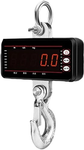 ZHANGXABN Balance numérique Suspendue, pèse-Bagages, Balance numérique Suspendue, Crochet de Grue, 0-1 500 kg, avec télécommande (Orange) (Noir)