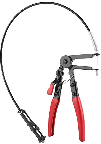 KIMISS Radiator Hose Clamp Pliers Tool - Clamp Tight Wire Tool - Hose Clamp Removal Tool and Ring Clamp Pliers - Hose Pinch Pliers Type or Flat-band Tools - Wire Long Clip Removal Tool
