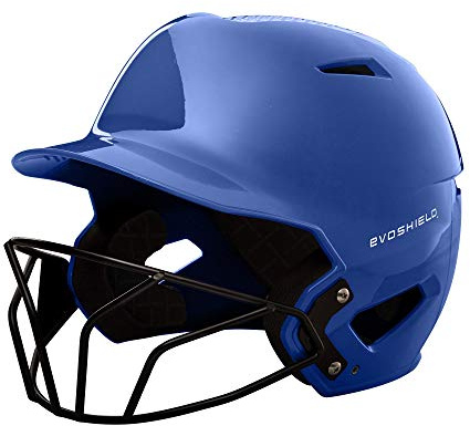 EvoShield XVT™ Luxe Fitted Batting Helmet with Softball Facemask - Royal, Large