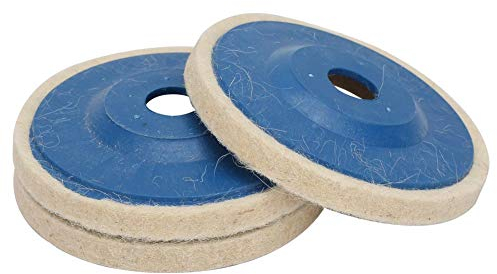 3 piezas 4 pulgadas rueda de lana en ángulo rueda de pulido de lana disco de fieltro pulido