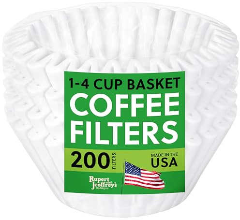 4 Cup Basket Coffee Filters (200, White)
