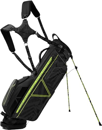 Vice - Bolsa de Golf Inteligente | Bolsa de Transporte | Negro/Lima