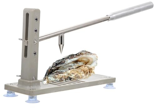 HmLotd Macchina per Aprire Le Conchiglie di ostriche, Manuale per sgusciare Le ostriche, Set Apri ostriche per vongole, Strumenti per Frutti di Mare con Design di Fissaggio Inferiore, Pressione della