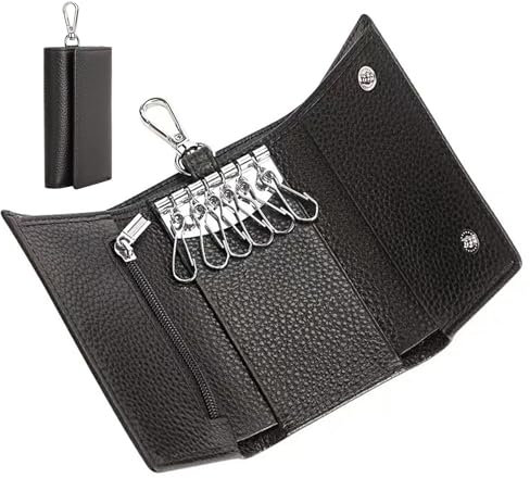 Katyjun Schlüsseletui Leder Herren Schlüsseltasche, Schlüsselmäppchen Leder