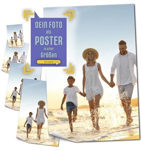 codiarts. Dein Foto als XXL-Poster (Alle Größen) auf Premium Fotopapier - matt oder seidenglanz - Individueller Fotodruck Fotoposter mit eigenen Bilder drucken lassen - Posterdruck personalisiert