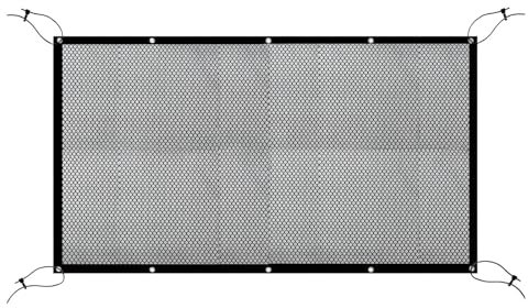116 x 76 cm Hundeabsperrung fürs Auto, Haustierabsperrung für den Rücksitz, Netz für Hunde im Auto, mit verstellbarem Seil und Haken, geeignet für SUV, Pickup und Kleinwagen, (Black, 116x76CM)