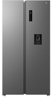 TCL 605L Side by Side No Frost American Fridge Freezer,Built-in Water Dispenser, Metal cooling Odour Free Non-plumbed 2.3L freshwater reserve, 68Dx91.3Wx185H centimetres Energy Class D