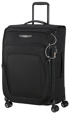 Samsonite Spark SNG Eco, Maleta Blanda para Equipaje, 67 cm, tamaño Mediano, Carro con 4 Ruedas, candado TSA, Ligera y Ampliable, Negro