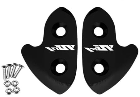 Partie arrière Accessoires Moto - Cache-rétroviseurs CNC Éliminateurs De Trous Rétroviseurs pour Y-AMAHA YZFR1 R1 2015 2016 2017(Nero)
