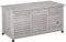 Outsunny Gartenbox, Kissenbox, Aufbewahrungsbox, Aufbewahrungsbox, Gartentruhe, wetterbeständig, Massivholz, 127 x 56 x 60 cm, Grau