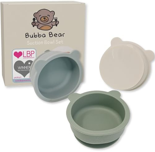 Bubba Bear Babyschalen zum Entwöhnen, Saugnapf, Silikon-Set für Kleinkinder, Hochstuhl-Tablett, Zubehör-Sets und Snack-Futterbecher