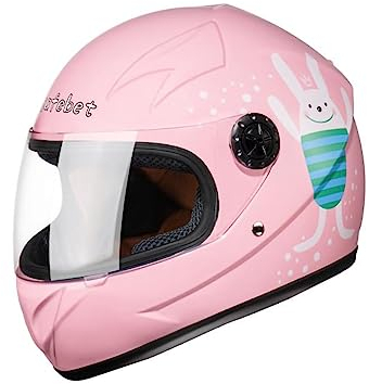 Motorradhelm Für Kinder Leicht Integralhelm Kinder Geeignet Für Kinder Im Alter Von 2–10 Jahren Für Balance Bike Scooter Roller Skates Schnellverschluss Herausnehmbar Waschbar A,52-54cm
