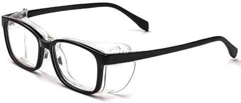 FGAQLUK Gafas Alérgicas Al Polen for Adultos, Gafas Integrales, Luz Azul Y Antivaho, Montura De Silicona Extraíble, Adecuadas for Personas Con Ojos Sensibles (Color : Negro)