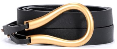 Oyccen Cinturón Delgado para Mujer Cinturón Decorativo de Cuero PU Cinturones de Cintura Ajustable