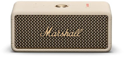 Marshall Emberton III Portable Bluetooth Speakers, Wireless, IP67 Rating Dust & Water Resistant, 32+ Hours Playtime, Quick Charge - Cream