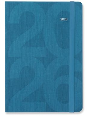 Letts of London Block A5 vecka att visa 2026 dagbok - Teal 26-081671