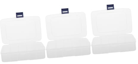 DOITOOL 3 piezas Caja Organizadora para Almacenamiento con Compartimentos Diseño Rectangular Compacto Resistente y Portátil para Taller