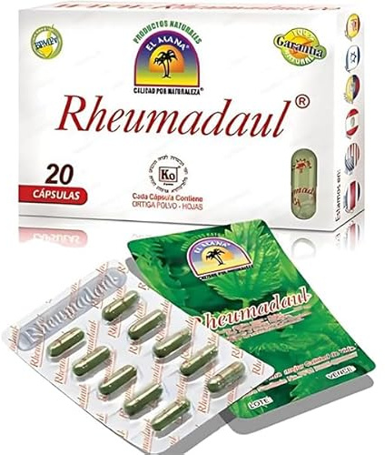Rheumadaul® Nettle Leaf Capsules - 20 Count, Herbal Botanical Supplement, Calidad por Naturaleza®