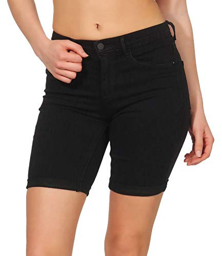 ONLY Female Jeans-Shorts ONLRAIN Mittlere Taille Eng anliegend Jeans-Shorts