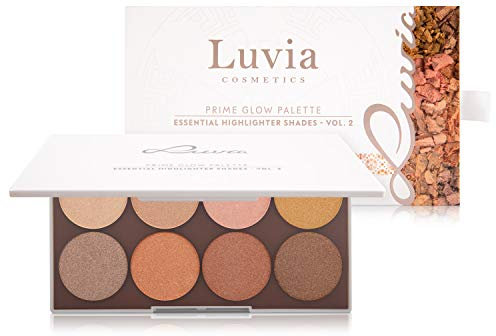 Highlighter Palette Luvia, Prime Glow 2, Besonders Fein Schimmernd, Frei Von Duftsoffen & Mikroplastik, Vegane Kosmetik, Geschenkidee Für Frauen
