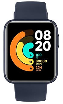 Xiaomi Mi Smart Watch Lite Navy Blue - 1.4 Inch Touch Screen, 5ATM Water Resistant, 9 Days Battery Life, GPS, 11 Sports Mode, Steps, Sleep and Heart Rate Monitor, Fitness Activity Tracker[Official UK]