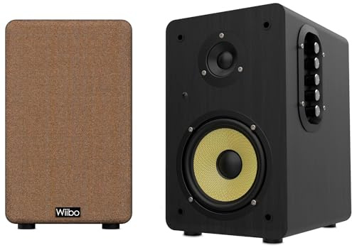 Wiibo Neo 100 V2 Black Altavoces Vintage Estanteria Bluetooth HiFi Activos 100w Pareja