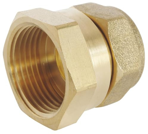 SOMATHERM FOR YOU, Raccord laiton à compression pour tube cuivre Ø18 - Femelle 20/27 - Idéal pour plomberie, réseaux d'eau sanitaire et chauffage - Étanchéité filet ou joint plat