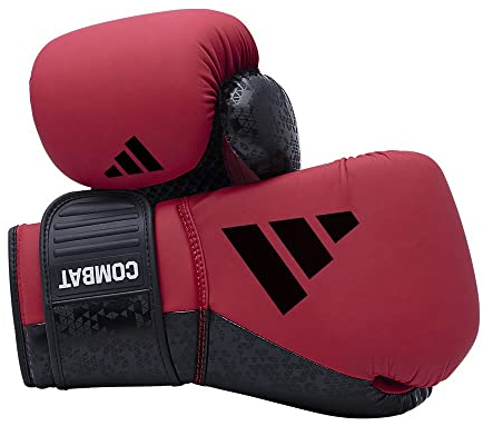 adidas Combat 50 Boxhandschuhe - rot/schwarz, 12 oz