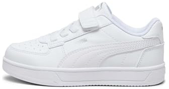 PUMA Baskets à fermture Facile Caven 2.0 Enfant 28, White Silver Black Metallic