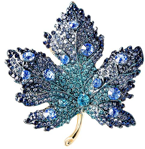 XSQD Broche Mujer, Mujer Broches creativos, Día de Madre Regalo, Broche de diamantes imitación de moda, Accesorios Regalos de joyería, aleación Decoración Brooch, flores Insignias pines