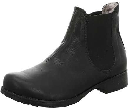 Think! Stivali Chelsea da donna in pelle di agnello conciata al cromo, 0000 Nero, 40 EU