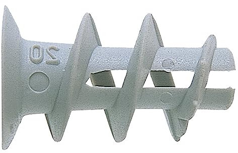 100PZ TASSELLO NYLON PER CARTONGESSO GK - lunghezza 22 mm