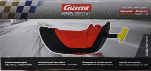 Carrera WIRELESS 2.0 20010121 Kontroll för DIGITAL 132/124, trådlös racingupplevelse med exakt styrning, enkel inställning och kompatibilitet, ergonomisk design
