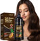 500ML Marrone Scuro Hair Dye Shampoo 3 in 1, Shampoo Colorante Marrone Scuro per Donna Uomo, tinta per capelli nero, Hair Color Istantaneo - Uomini Donne per Capelli, colorante Colorati bianchi