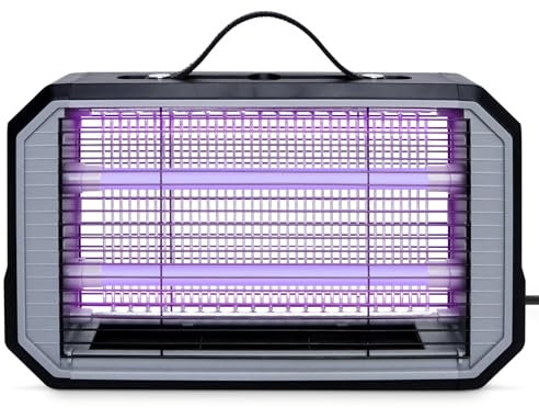 Loowoko Lampe Anti Moustique Interieur, Tue Mouche Electrique, Anti Moustique Electrique, Lampe UV Anti Moustique, Lumiere Bleue Anti Moustique, Lampe Anti Mouche, LED Appareil Anti Moustique