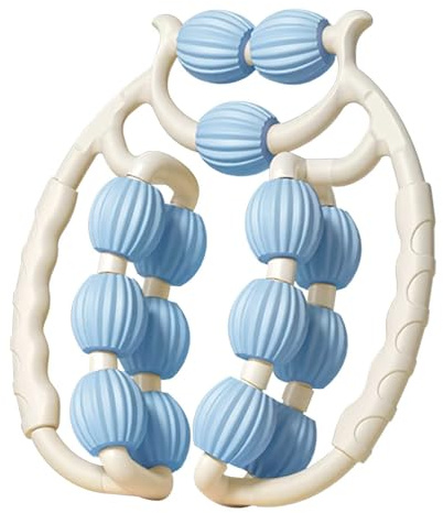 Cellulite Roller, Lipödem Massagegerät Beine, Massageroller Beine, Waden Oberschenkel Massagegerät, Ringroller Bein, Circular Leg Clamp, Kreisförmige Beinklemme, Beinklemme Massage (Blau)