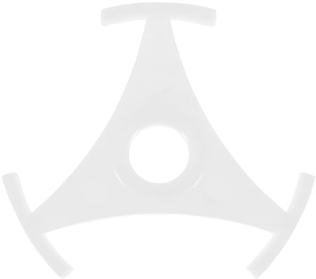 PRETYZOOM Adaptador Triangular para Tocadiscos de Vinilo, Accesorio Blanco de Plástico para Discos de 45 Revoluciones por Minuto, Tamaño Compacto, Compatible con Platos Giratorios y Uso