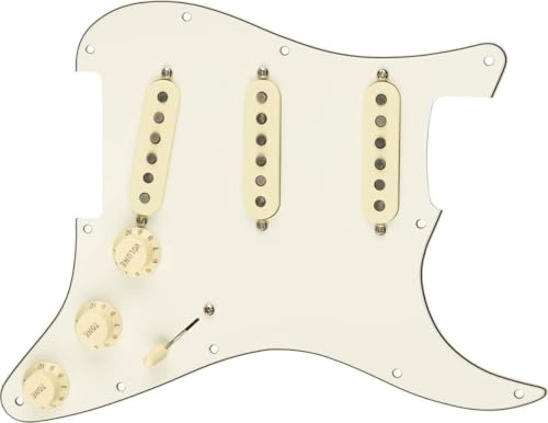 Fender Pre-wired Stratocaster Pickguard Strat Original '57/'62 Pickups, White