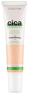 Collection Cosmetics Hydrating Medium Coverage Cica Foundation Infused with Anti-Redness, Vegan Foundation, 30ml, Ivory
