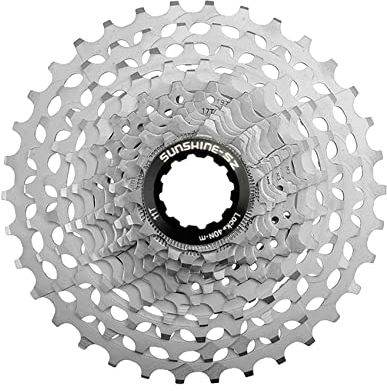11/12-fach Kassette für Rennrad 11-28T/11-32T/11-34T/11-36T Fahrradkassette Ultraleichte CNC-Fahrradkassette Kompatibel mit Shimano und Sram Standard HG Nabentreiber (Silber,12-Gang 11-34T)