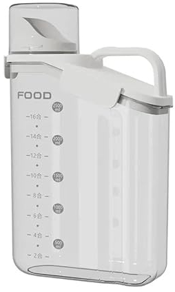 Red Nova 2.8L Vorratsdose BPA-Frei Müslispender Schüttdose & Frischhaltedose luftdicht Aufbewahrungsbox Vorratsbehälter für Lebensmittel wie Müsli, Reis, Mehl, Nudeln oder Haustierfutter. (Weiß)